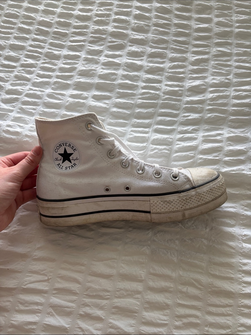 Converse White High Top Chuck Taylor All Star Sneakers